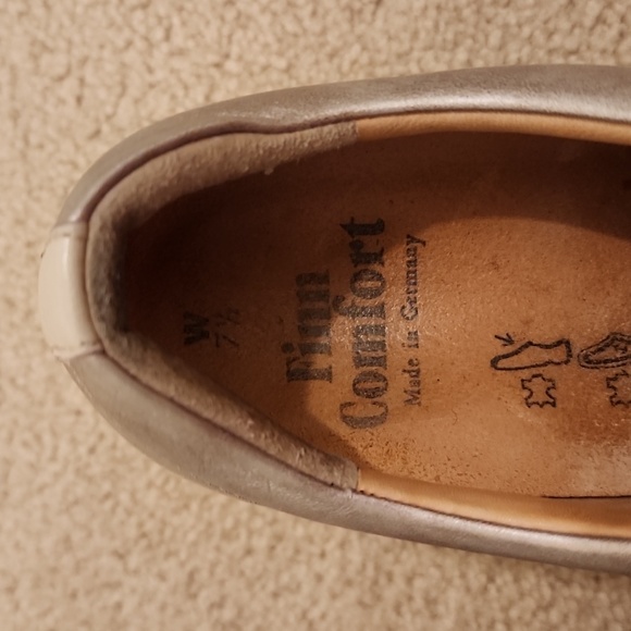 Mens Finn Comfort Shoes in Pewter Color Size 7 1/2 - Picture 6 of 8